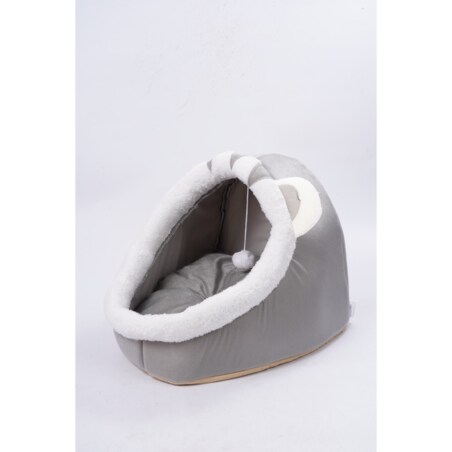 BUDKA DLA KOTA PSA buda legowisko domek MIĘKKIE POSŁANIE PLUSZOWE 45x37