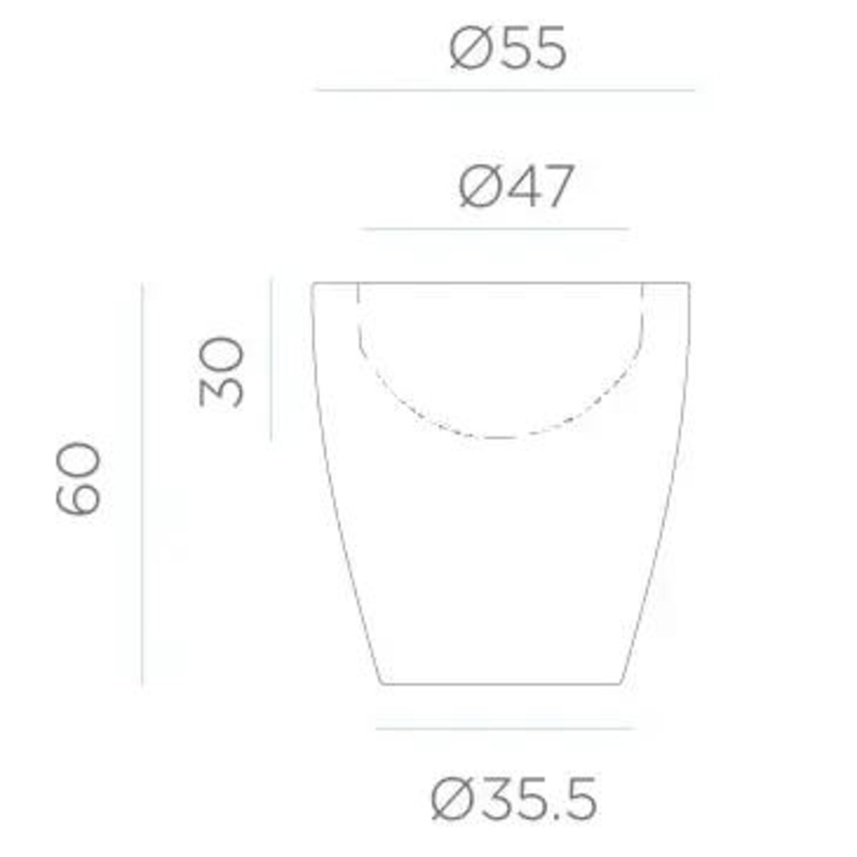 Solarna donica balkonowa Violeta LUMVL055SSNW King Home IP65 biała