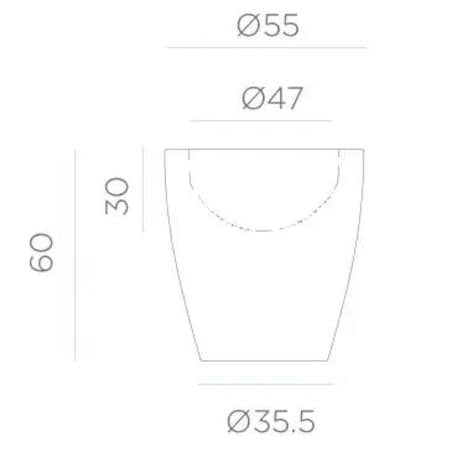 Solarna donica balkonowa Violeta LUMVL055SSNW King Home IP65 biała