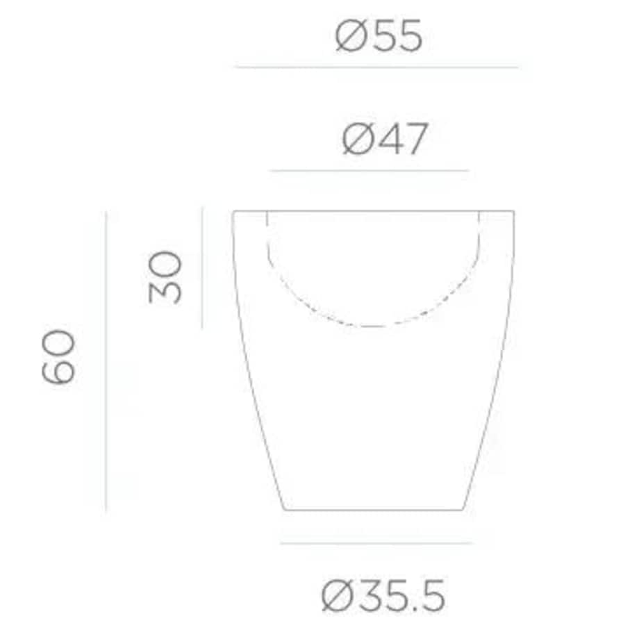Solarna donica balkonowa Violeta LUMVL055SSNW King Home IP65 biała