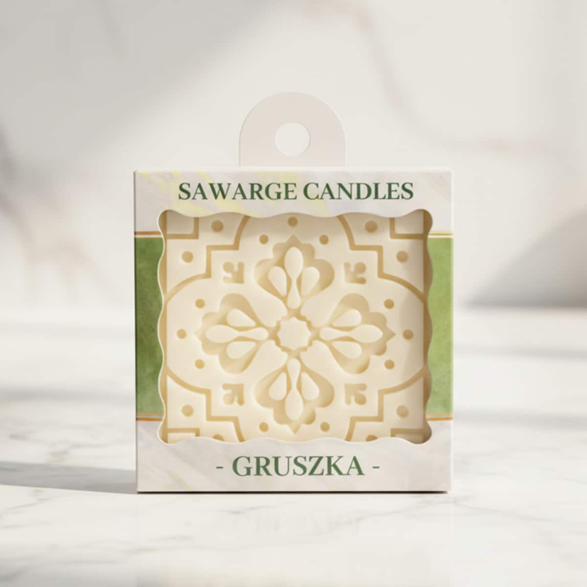 Zapachowa zawieszka do szafy wosk sojowy gruszka