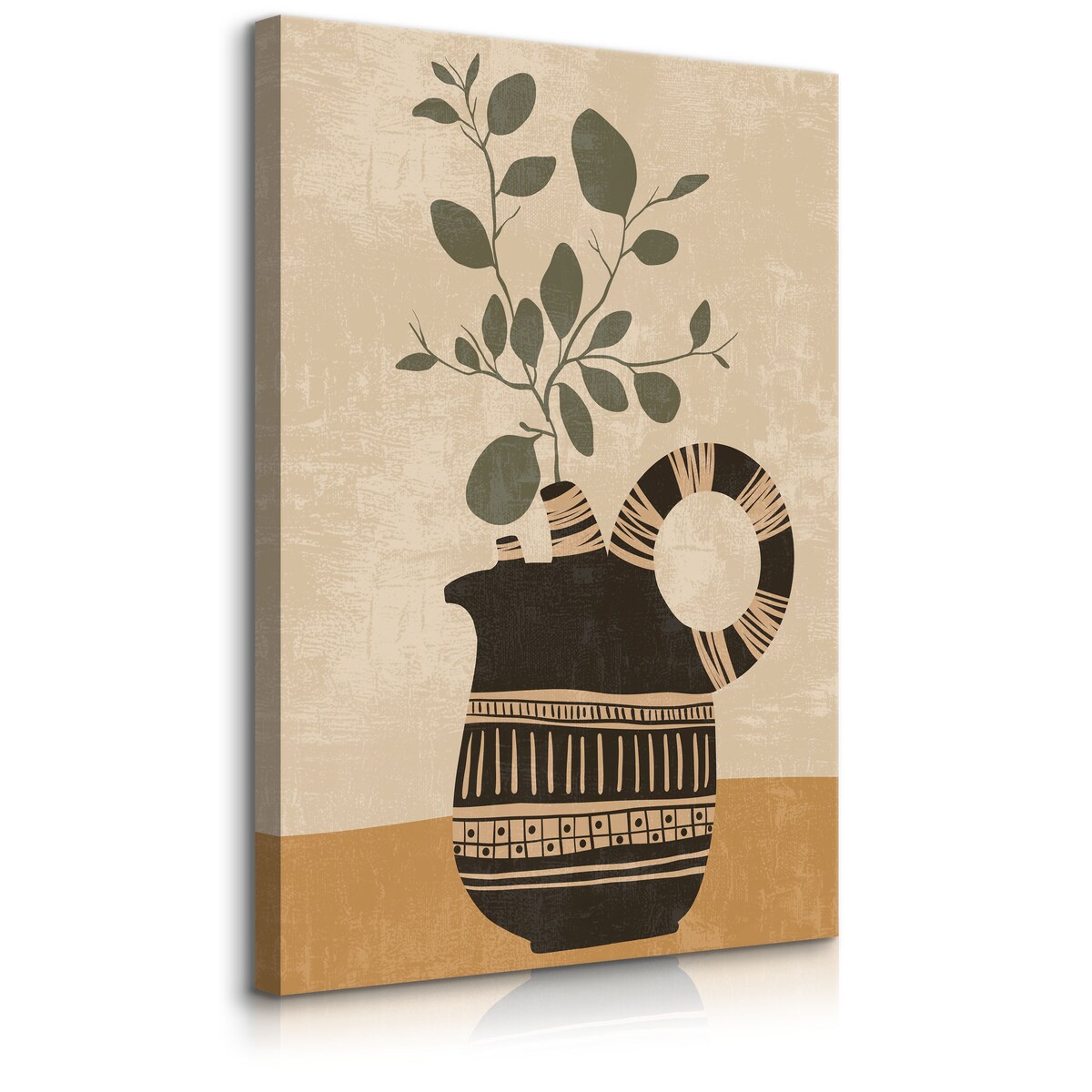 Obraz Abstrakcyjna Gałązka w Azteckim Stylu 30x40cm