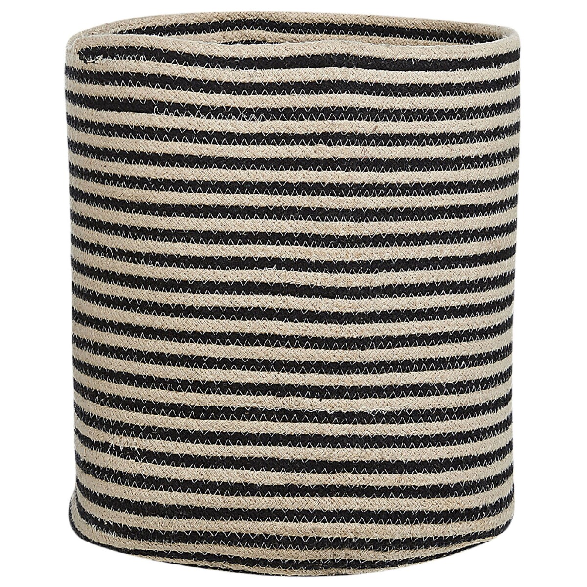 Zestaw 2 koszy bawełnianych beżowy z czarnym YERKOY