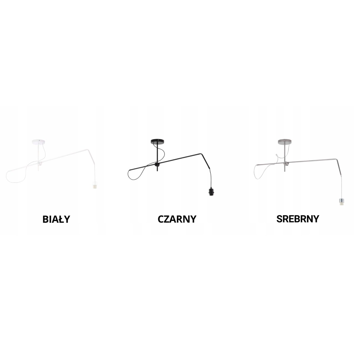 Lampa wisząca przegubowa sufitowa regulowana z abażurem diament MODERN