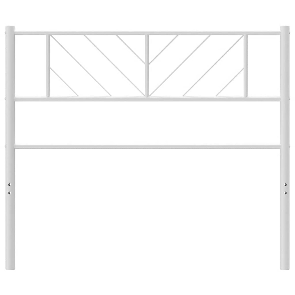 vidaXL Metalowe wezgłowie, białe, 100 cm