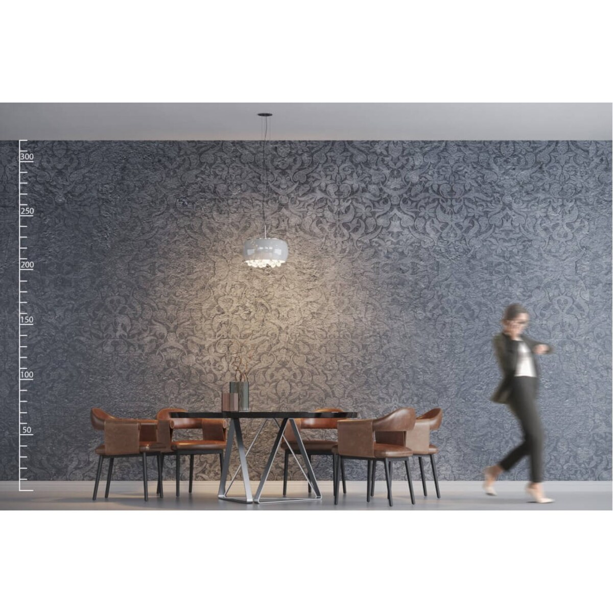 Wisząca lampa glamour Quince do pokoju kryształki biała