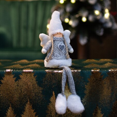 SKRZAT świąteczny aniołek gnom na święta figurka