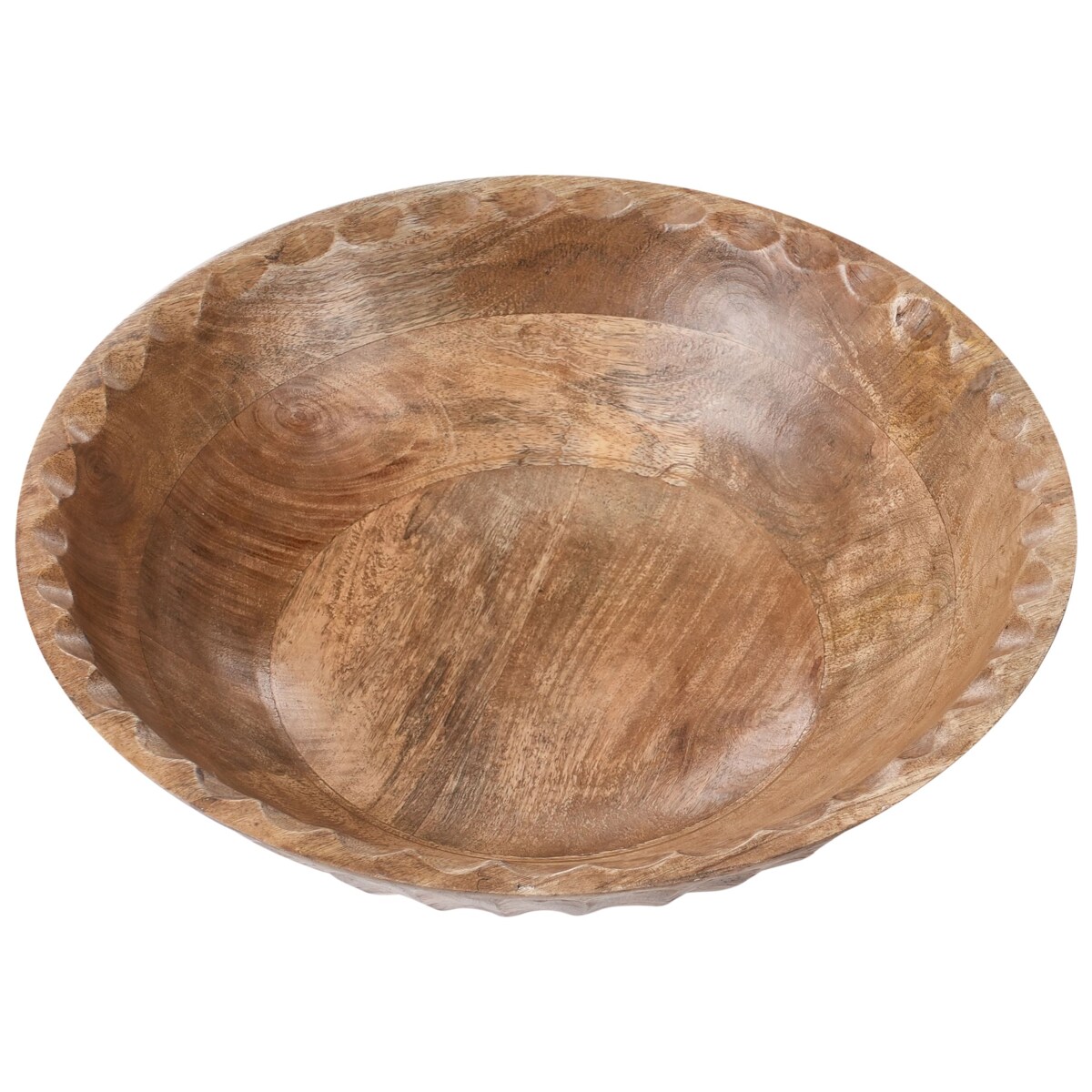 Zestaw 2 mis dekoracyjnych SOHAG Drewno mango Brązowy