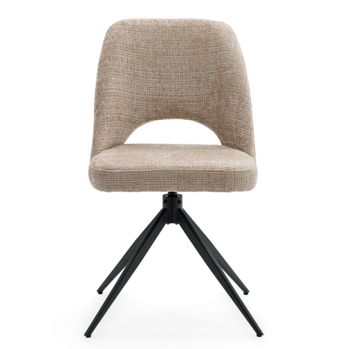 Krzesło obrotowe tapicerowane MILO II ciemny beż do salonu jadalni kuchni