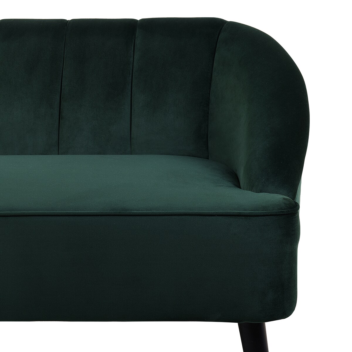 Sofa dla 3 osób ALSVAG Welur Szmaragdowy