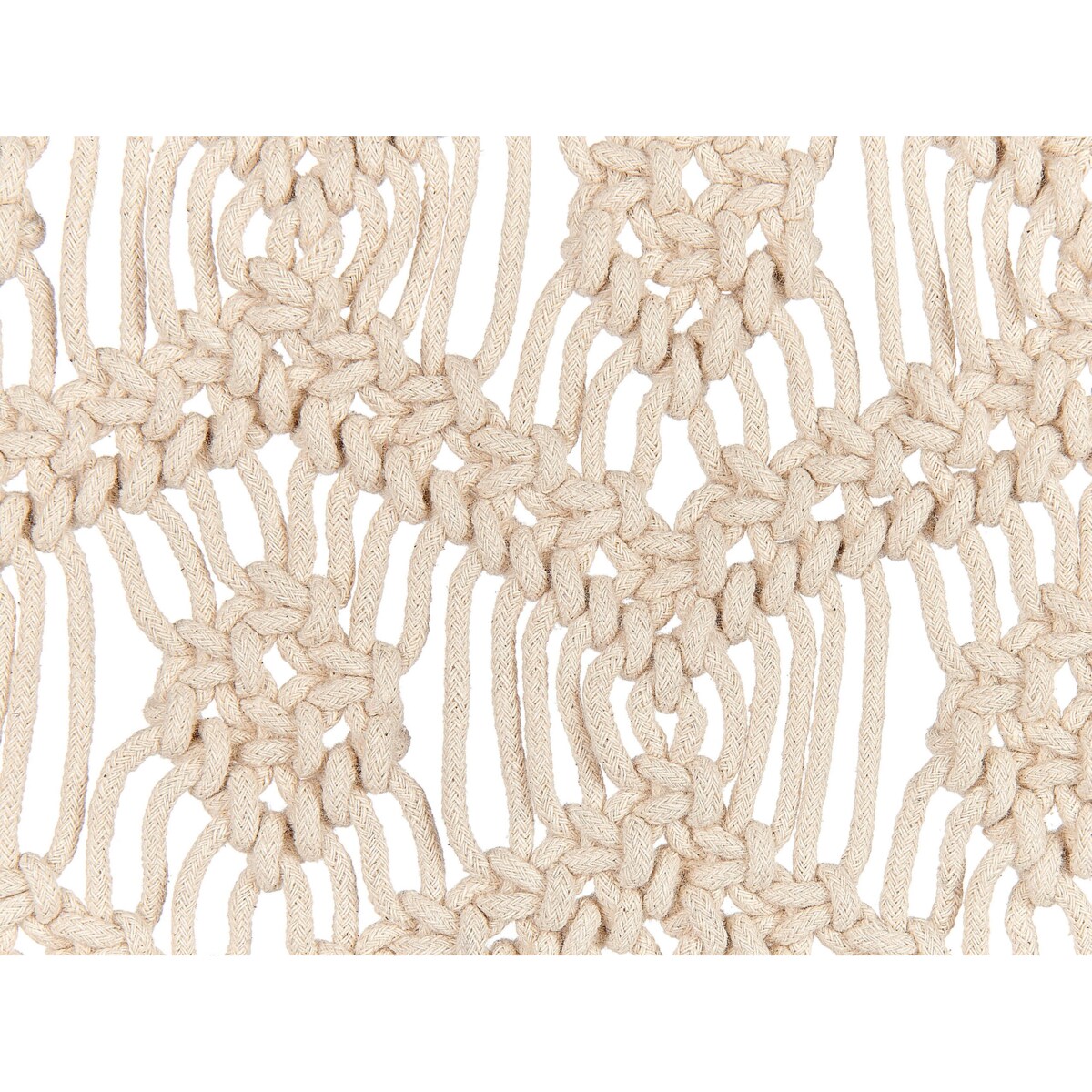 Dekoracja ścienna makrama bawełniana beżowa KALERI