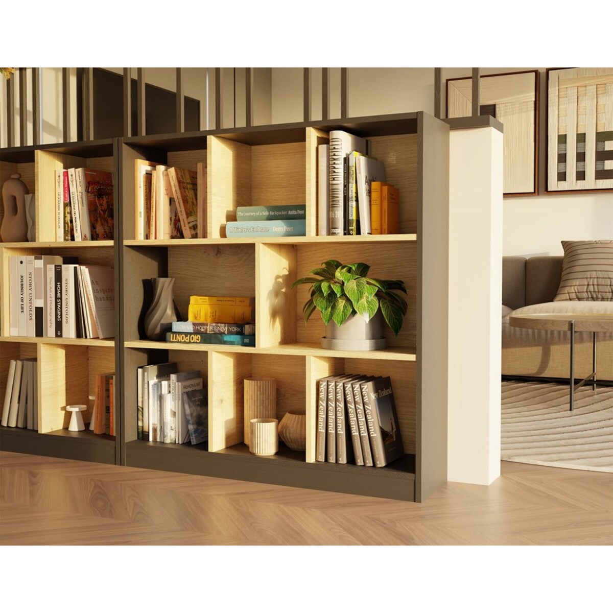 Regał Fiesta 8P ANTRACYT ARTISAN