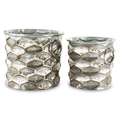 Osłonka 2 szt. 26x30 cm srebrna URREA III