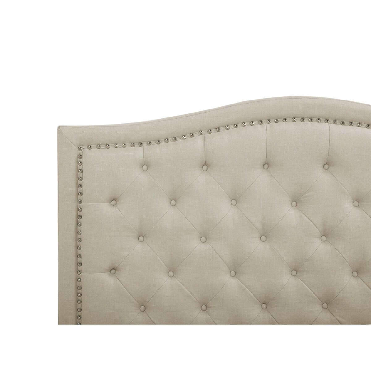 Łóżko tapicerowane 160 x 200 cm beżowe AUREL