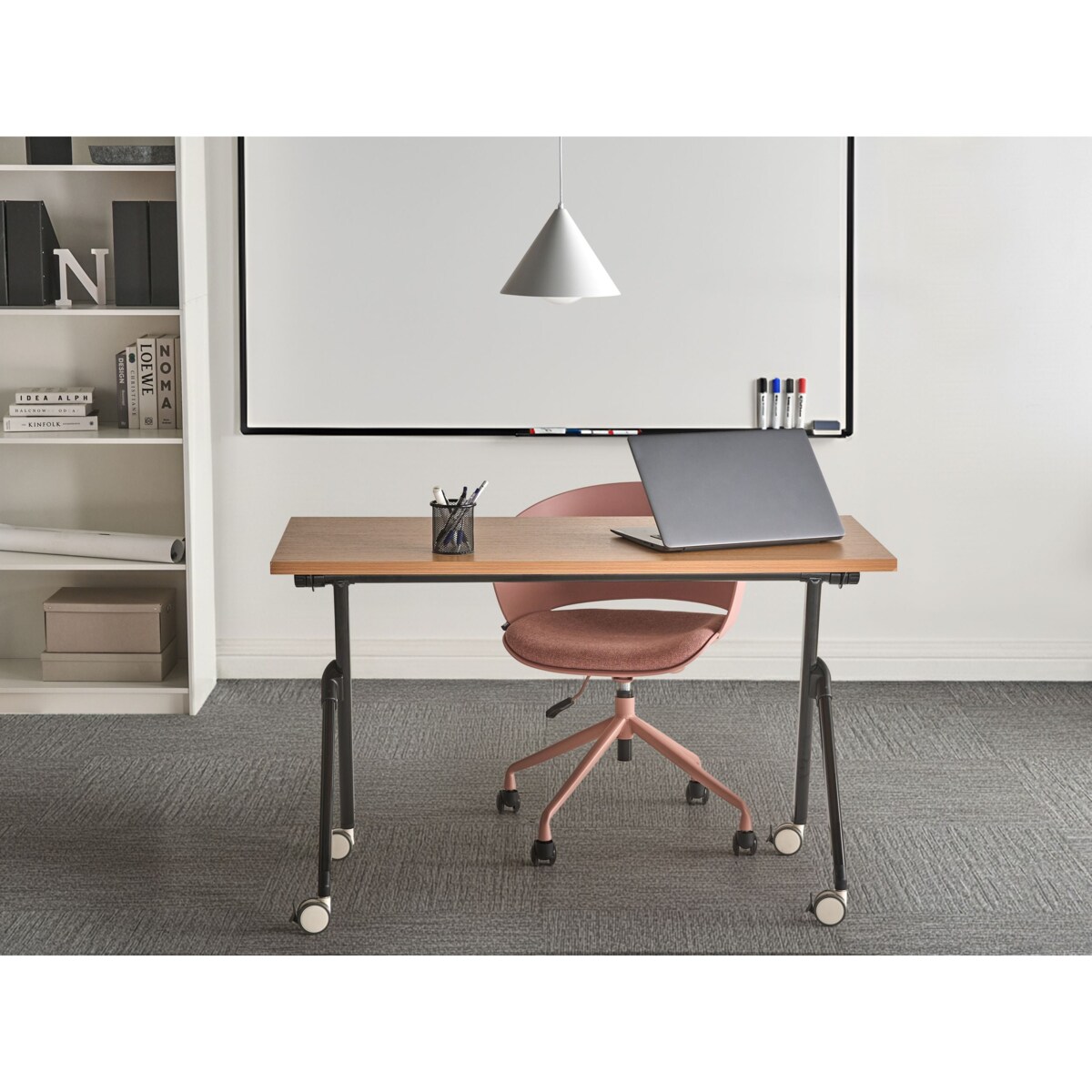 Składane biurko BENDI Brązowy 120 cm 60 cm