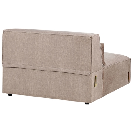 Sofa modułowa 2-osobowa bez podłokietników brązowa HELLNAR