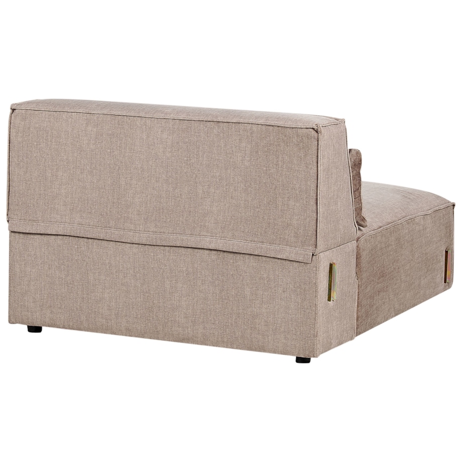 Sofa modułowa 2-osobowa bez podłokietników brązowa HELLNAR