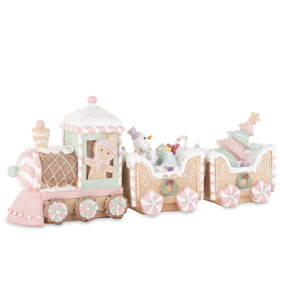 Dekoracja - pociąg ciasteczkowy 19x45x10,5 cm