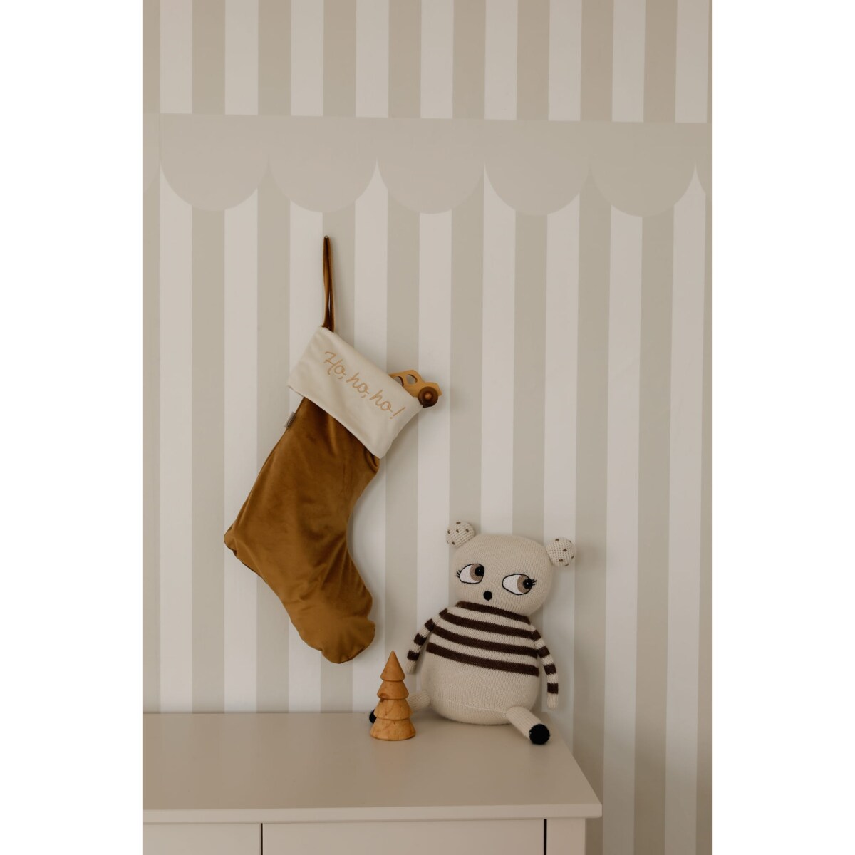 Skarpeta Świąteczna Personalizowana Golden Bronze