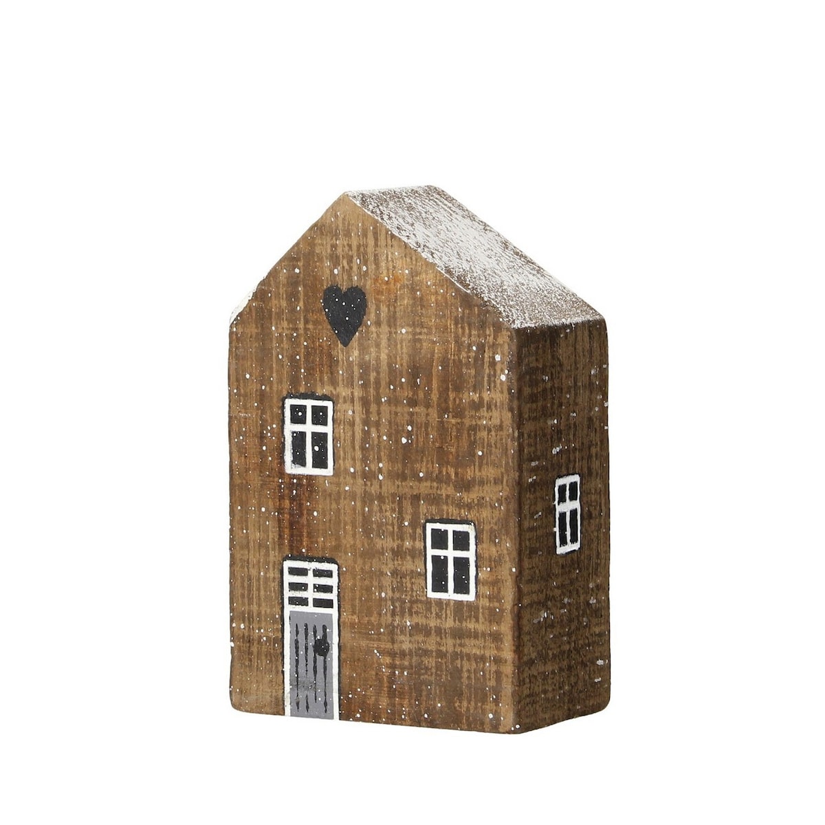 Dekoracja Snow House 12cm natural, 8 x 6 x 12 cm