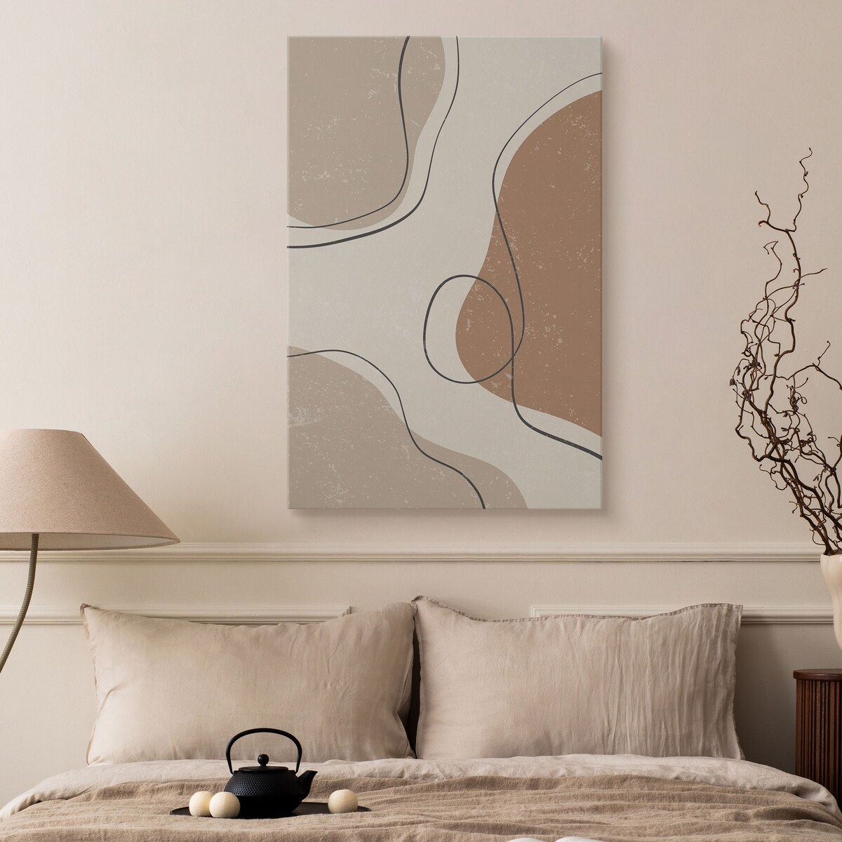 Obraz Abstrakcyjne Boho Kamienie 80x120cm