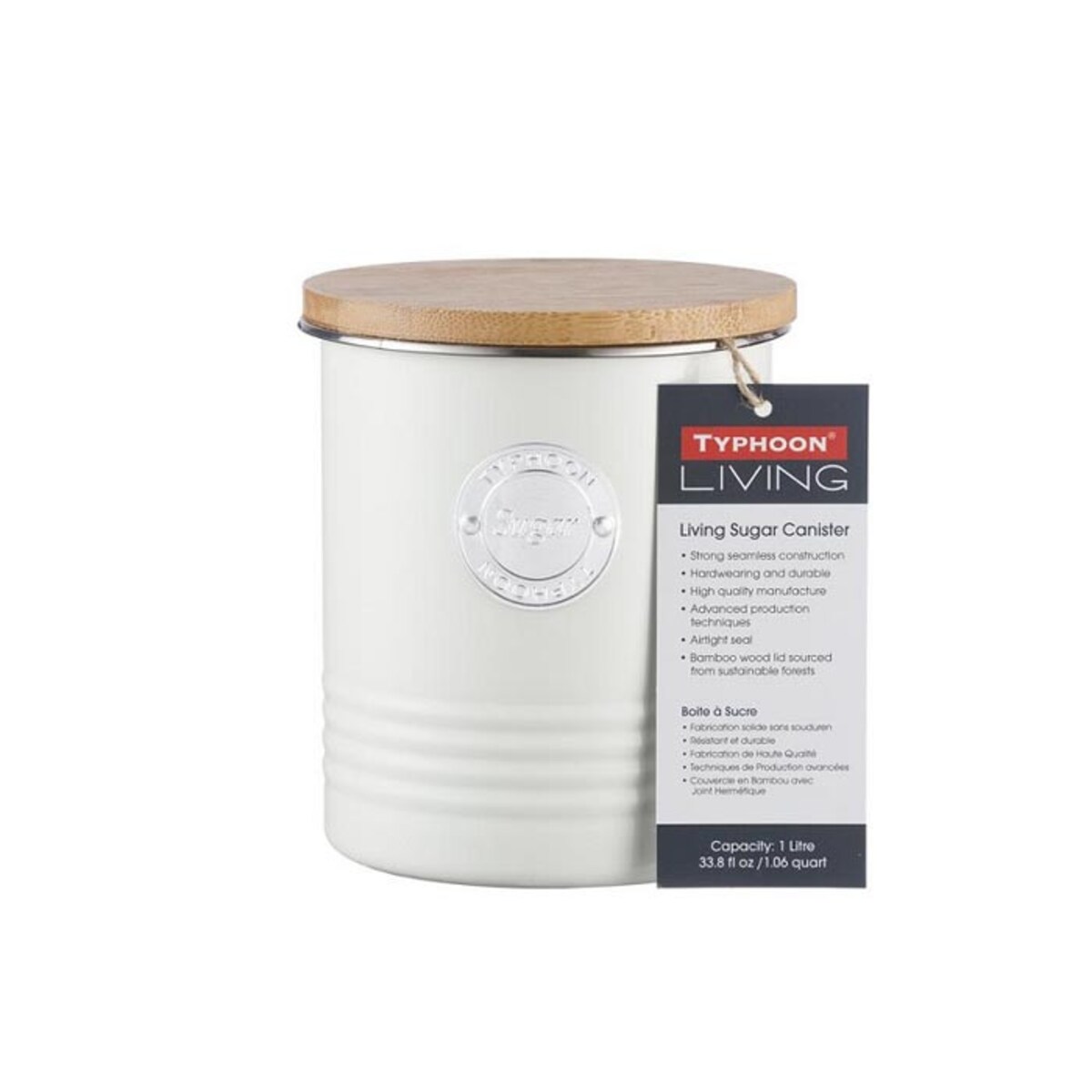 Pojemnik na cukier Living kremowy, 1000 ml, Typhoon