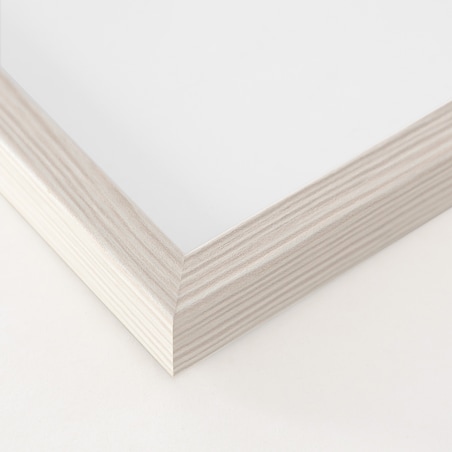 Ramka na zdjęcia 30x40 cm biała z przetarciami rama MDF z plexi wisząca poziom pion klasyczna ramka