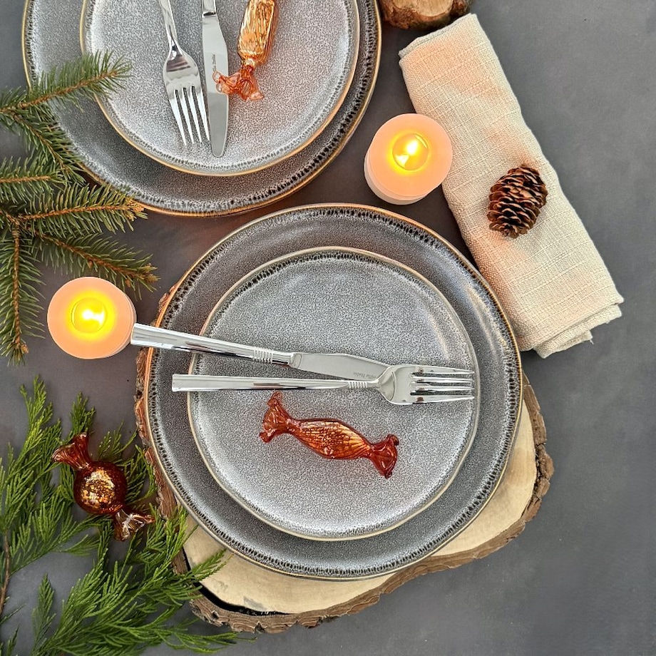 VILLA ITALIA Bombka szklana CUKIEREK orange 9 cm