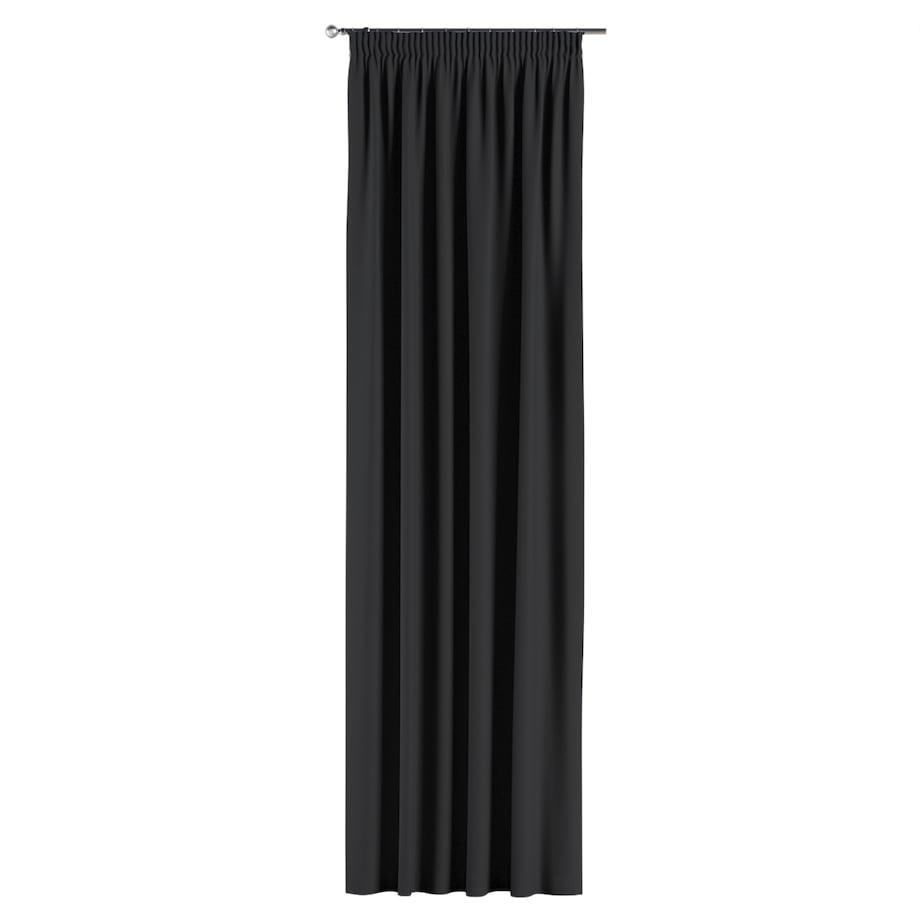 Zasłona na taśmie marszczącej 1 szt. 130x245 czarny