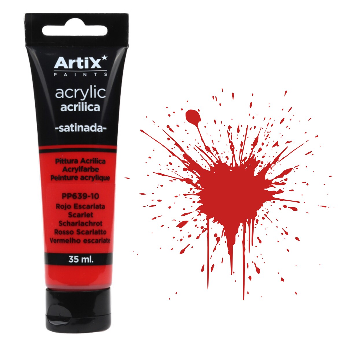 farba akrylowa scarlet artix pp639-10, 35ml