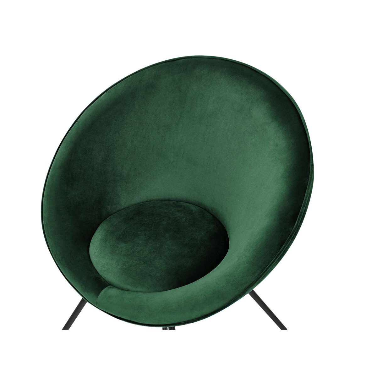 Krzesło welurowe zielone FLOBY II