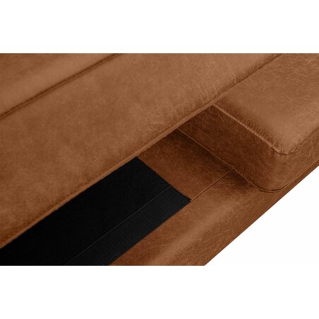 KONSIMO INVIA Sofa w stylu loft 2 osobowa kolor cognac