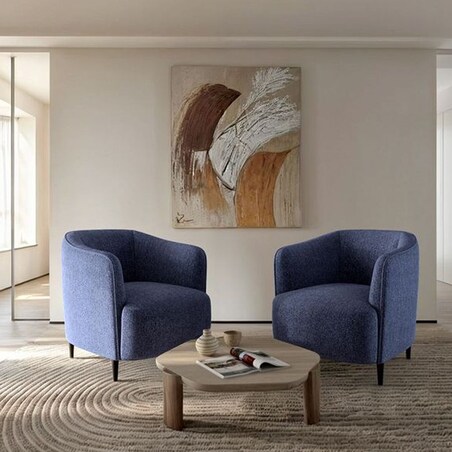 Galbe Fotel - Granatowy