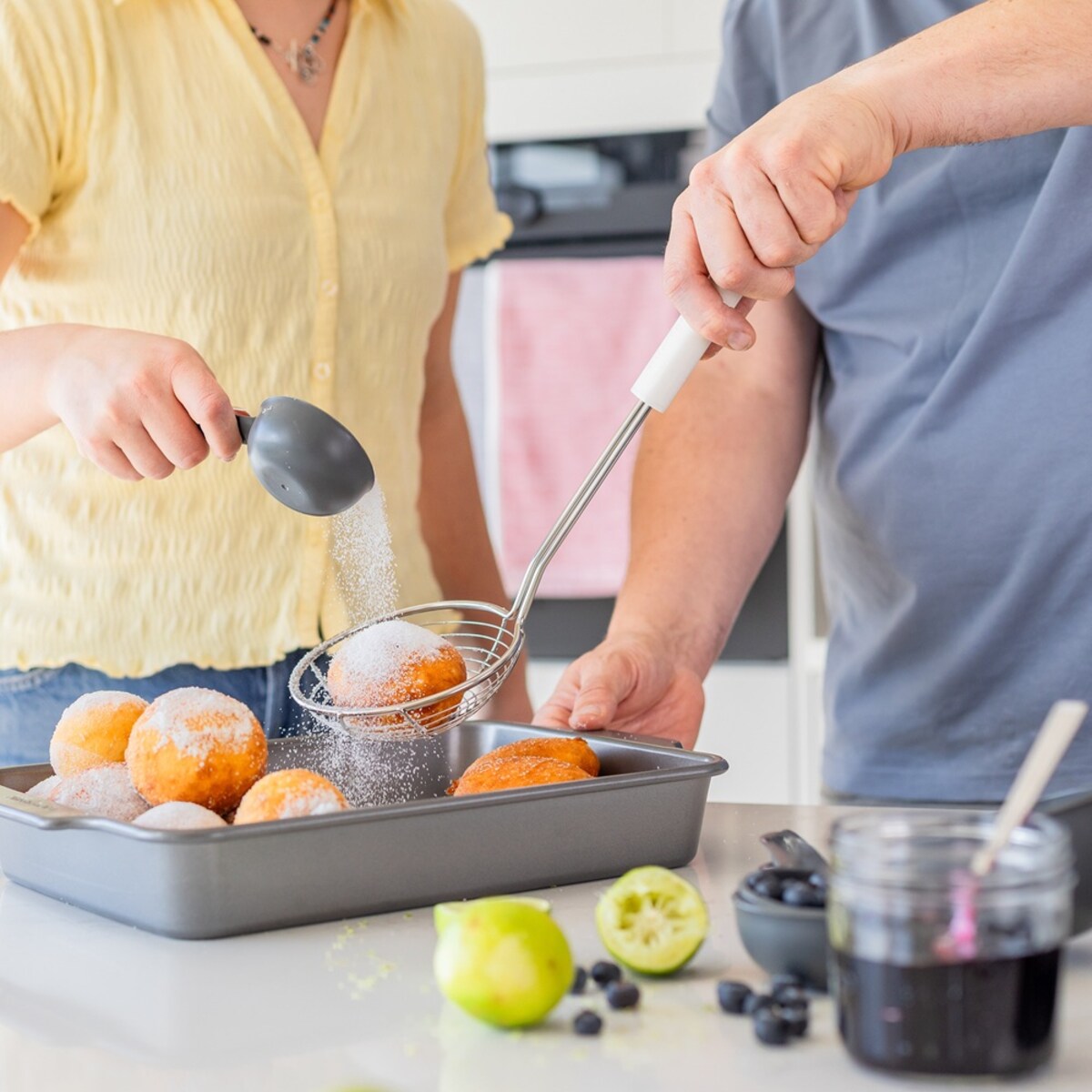 KitchenAid chiński cedzak Porcelain White