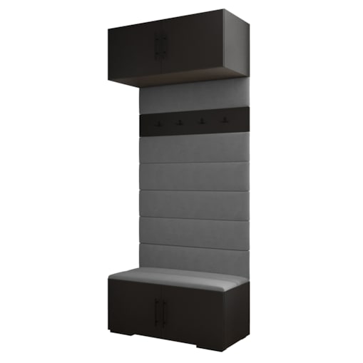 Garderoba do przedpokoju INOVA 3 czarny+czarny+manila16