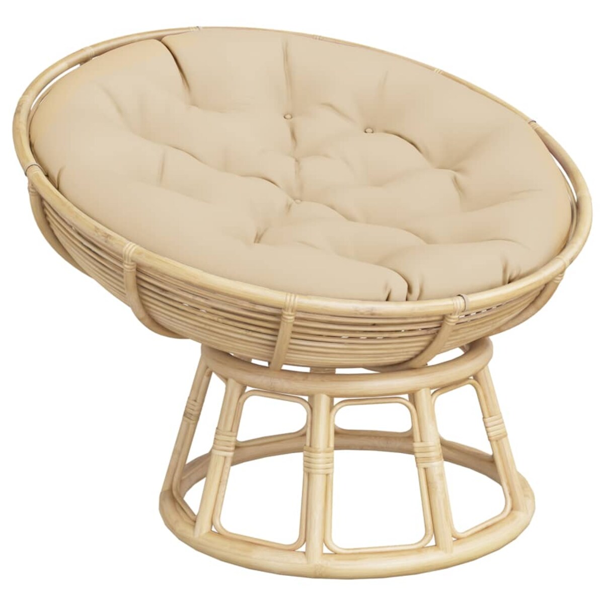 vidaXL Okrągła poduszka, beżowa, Ø 100 x11 cm, tkanina Oxford