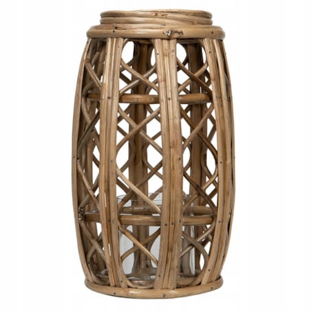 LAMPION BAMBUSOWY styl boho naturalny wys. 37cm