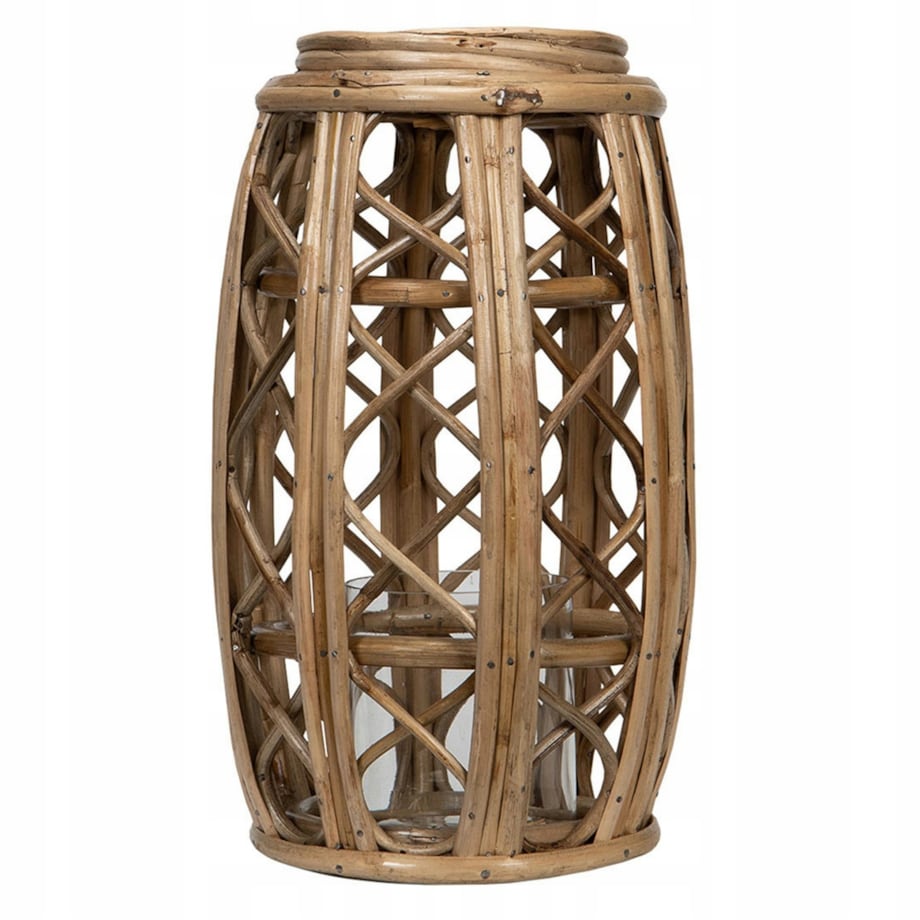 LAMPION BAMBUSOWY styl boho naturalny wys. 37cm