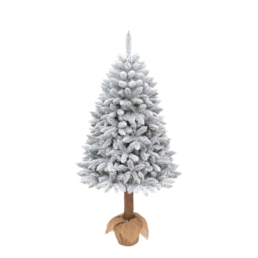 Choinka sztuczna Świerk skandynawski ośnieżony na pniu