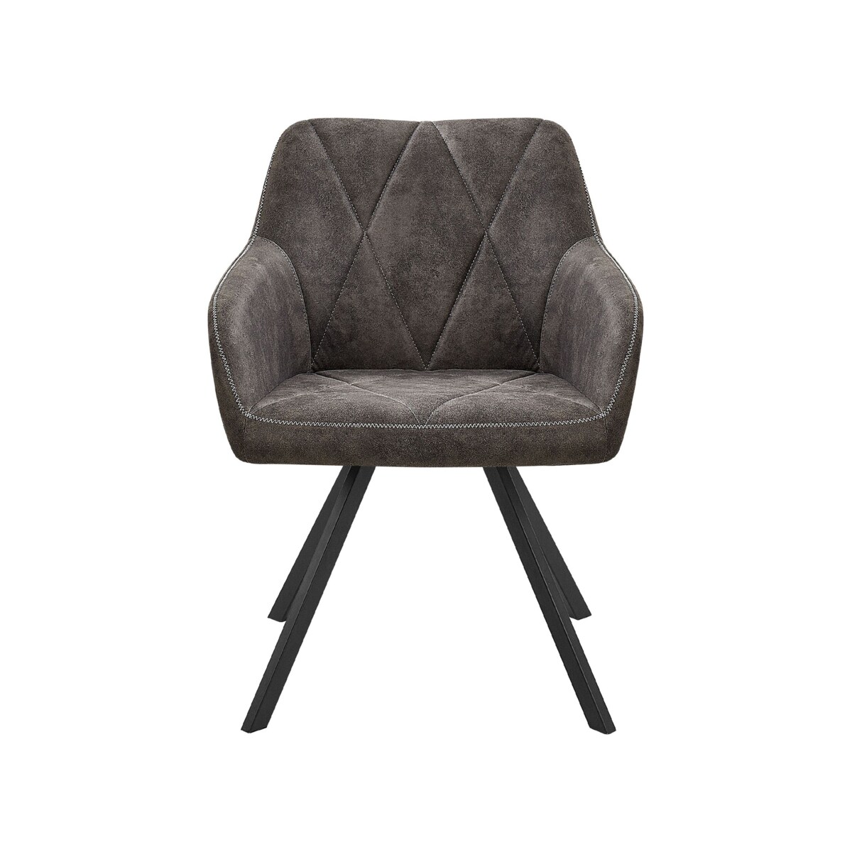 Zestaw 2 krzeseł szary MONEE