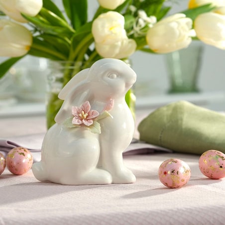 VILLA ITALIA Zajączek porcelanowy 12,5 cm LAURA