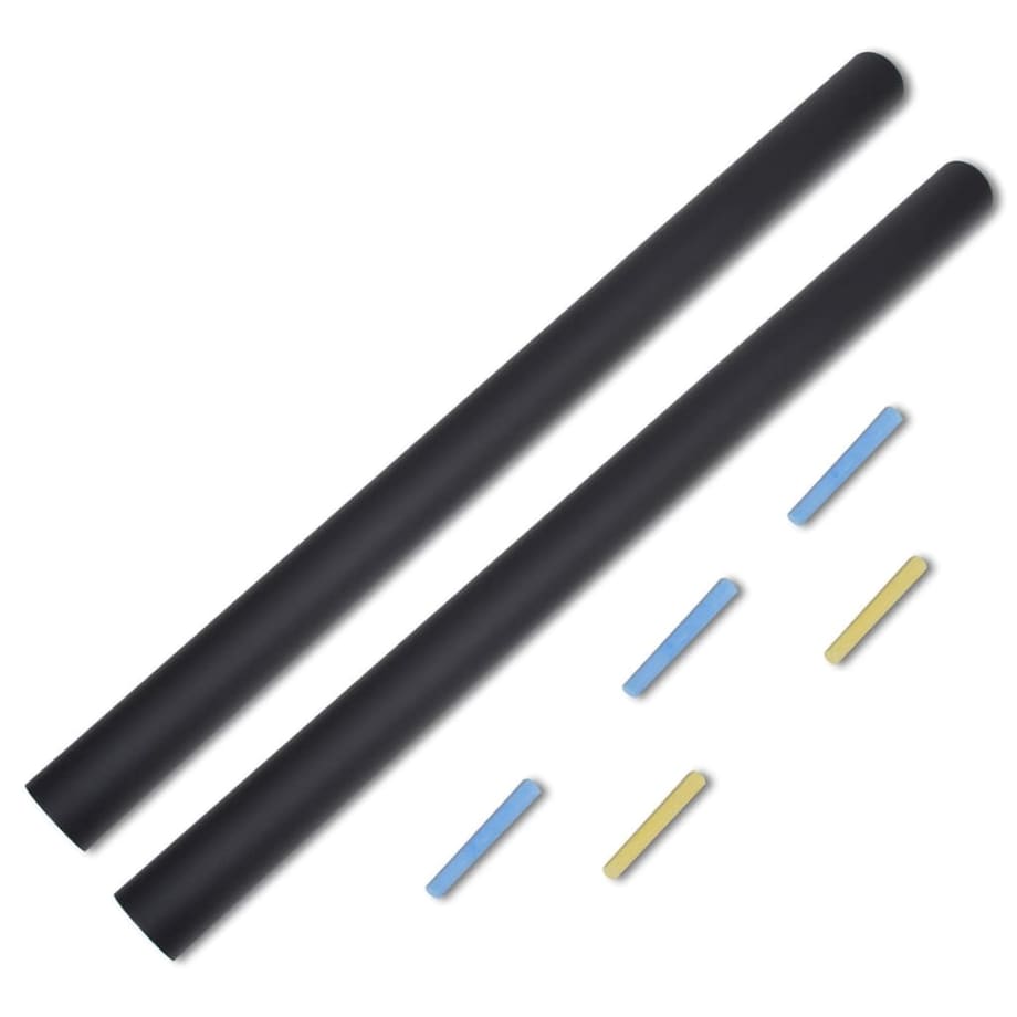 vidaXL Naklejana tablica kredowa (0,60x3m), 2 rolki i kreda w zestawie