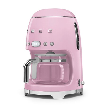 Ekspres do kawy przelewowy pastelowy róż 50's Style, SMEG