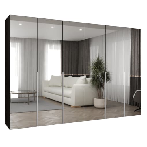 Szafa uchylna otwierana ALICANTE 3 300 wys. 202 cm Czarny + u. Kaszmir