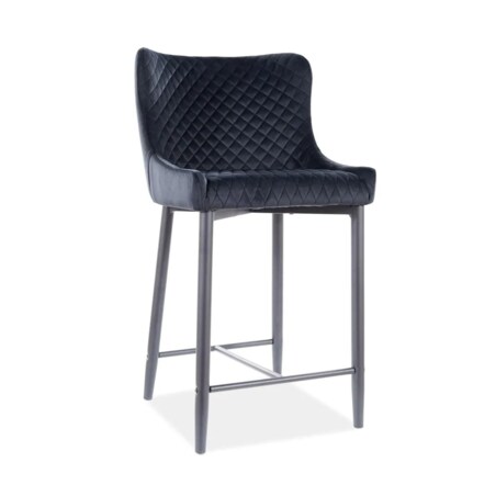 Hoker niski COLIN B H-2 VELVET czarny