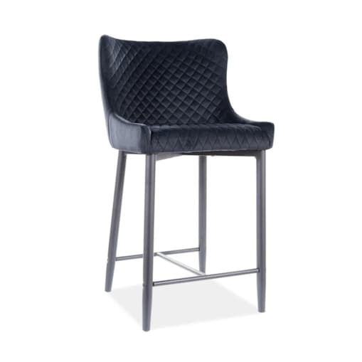 Hoker niski COLIN B H-2 VELVET czarny