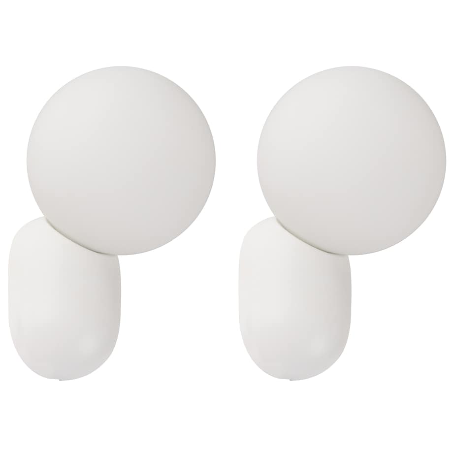 Zestaw 2 lamp ściennych HELME Biały