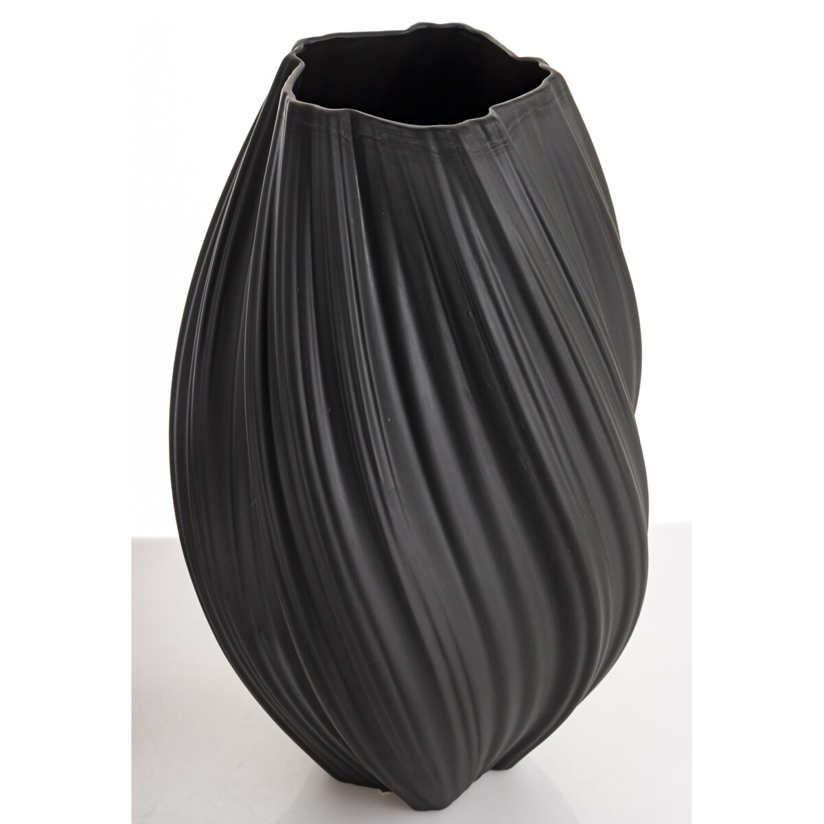 Wazon porcelanowy 34x18x18 cm MARIKO czarny