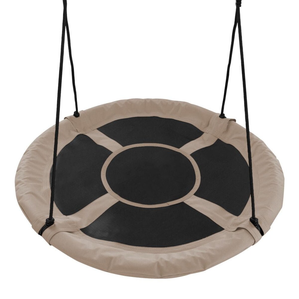 BEŻOWA HUŚTAWKA OGRODOWA TYPU BOCIANIE GNIAZDO 65 CM