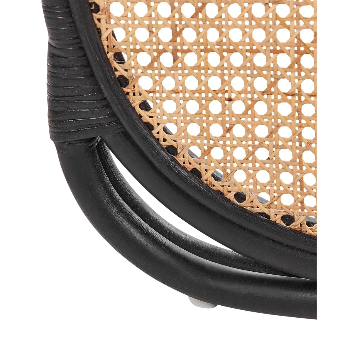 3-panelowy składany parawan pokojowy rattanowy 118 x 180 cm naturaly z czarnym CORTONA